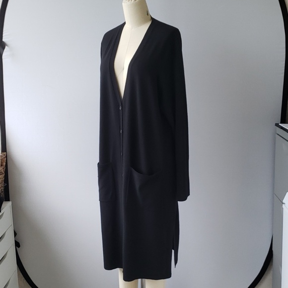 EILEEN FISHER • Long Boyfriend Cardigan - Picture 2 of 7